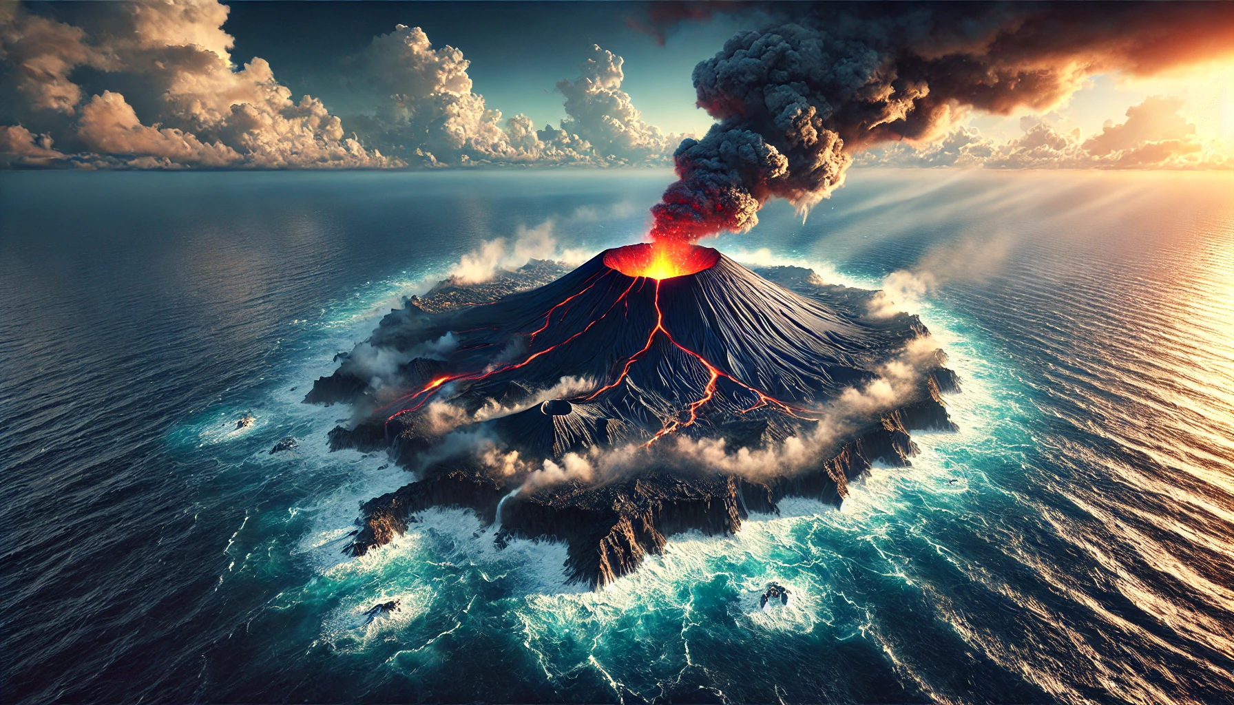 太平洋新岛屿因火山爆发而崛起